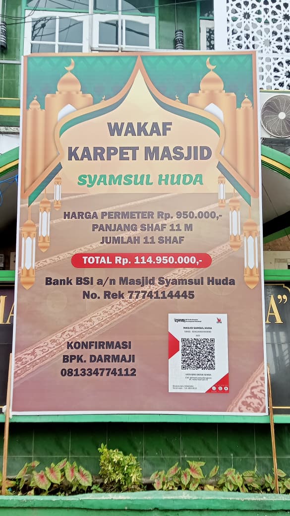 Waqaf Karpet Masjid Syamsul Huda Kota Malang